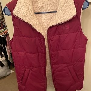 Reversible Sherpa North Face Vest